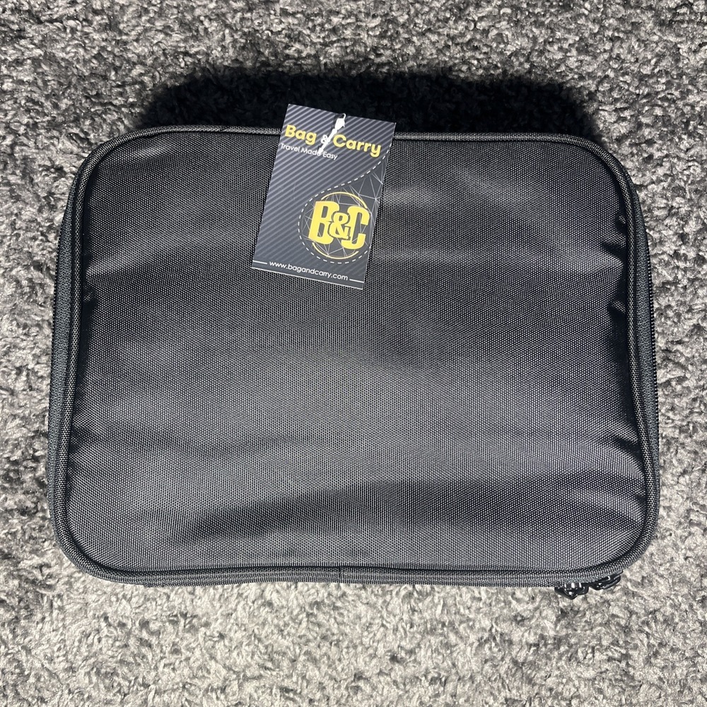 Bag And Carry Black Hanging‎ Zipper Travel Cosmetic Bag New